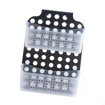 Регулируемые ящики для хранения, подвесной органайзер для душа, нержавейка, полки, стеллаж для ванной комнаты Black with Hole