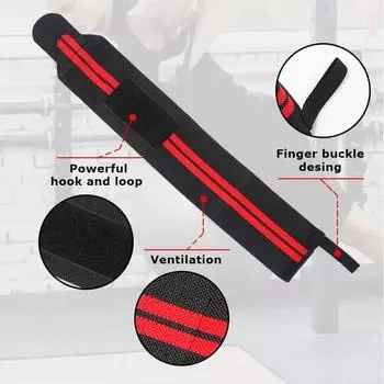 Регулируемые ремни на запястье для мужчин и женщин, эластичные напульсники и фиксаторы запястья спортсменов, ремни для пауэрлифтинга 1 шт. серый