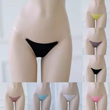 Регулируемые стринги с завышенной талией, ледяной шелк, нижнее белье, заниженная посадка