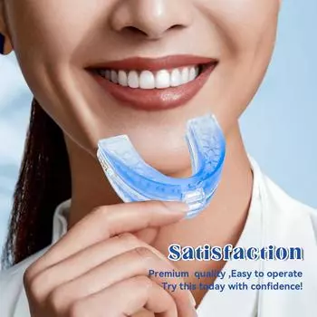 Регулируемые устройства против храпа в ночное время, антишлифовальные брекеты 0 синий