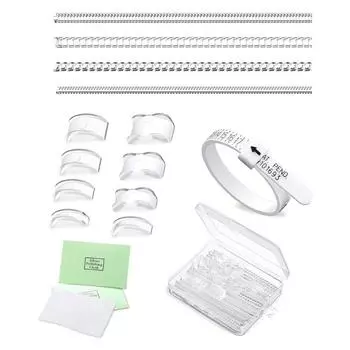 Регулируемые защитные приспособления по размеру ювелирных изделий. Удобный и удобный набор. Универсальный набор из 15 защитных приспособлений для удобных ювелирных изделий.