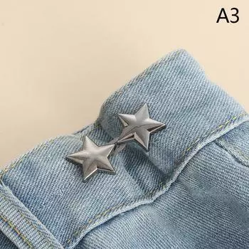 регулируемые зажимы для брюк, застежка на брюки, выдвижная пуговица, свободная пуговица для талии, для джинсов, идеально подходит для уменьшения талии