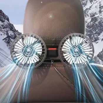 Регулируемый 12 В 24 В автомобильный вентилятор охлаждения автомобильный вентилятор с двумя головками USB автомобильный вентилятор 3 скорости автоматический охладитель воздушный вентилятор автомобильные аксессуары регулировка ветра