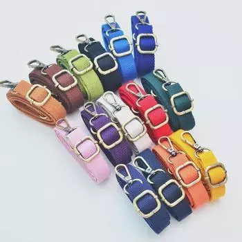 Регулируемый 20-миллиметровый холщовый плечевой ремень с бронзовой пряжкой - утолщенный аксессуар для женской сумки через плечо 122cm