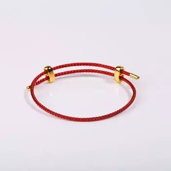 Регулируемый 2,5 мм Золотой Женский Студенческий Трос 25cm 2.5mm steel wire hand rope Red