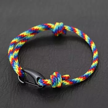 Регулируемый 3 мм миланский канат цепь сплав застежка-карабин ручной работы браслет мужчины женщины студент браслет ювелирные изделия на руку друзья подарок