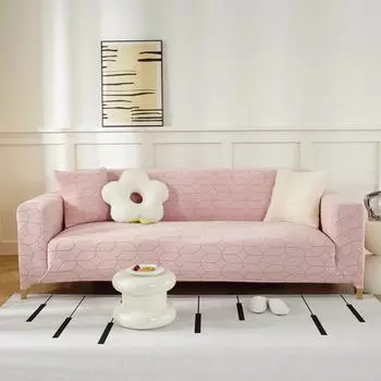 Регулируемый эластичный чехол для дивана, жаккардовые чехлы для диванов в гостиной, чехлы для сидений диванов, нескользящие чехлы для кресел 1-seater 145-185cm