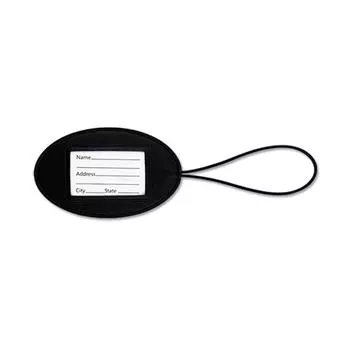 Регулируемый эластичный держатель для багажной карты с полиуретановым материалом, легко идентифицируемый и предотвращающий потерю чёрный