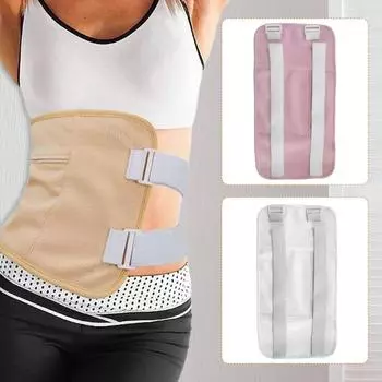 Регулируемый эластичный ремень, карман на молнии, герметичный, против масла, удобный для сна, хлопок розовый