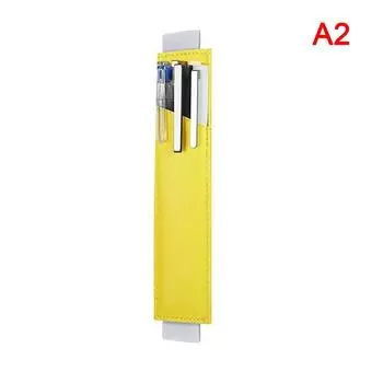 Регулируемый эластичный зажим для ручки, креативный держатель для ручек для бизнес-блокнота жёлтый