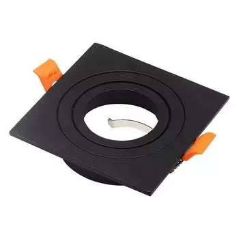 Регулируемый алюминиевый квадратный светодиодный потолочный светильник спот светильник потолочный светильник кронштейн рамка с лампочками GU10