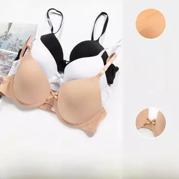 Регулируемый антипровисающий бюстгальтер для женщин, большой размер, формованная чашка, нейлоновый материал 85B