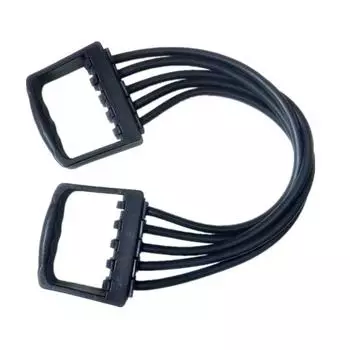 Регулируемый эспандер для груди для пилатеса, отжиманий, укрепления мышц, тренировок в спортзале чёрный