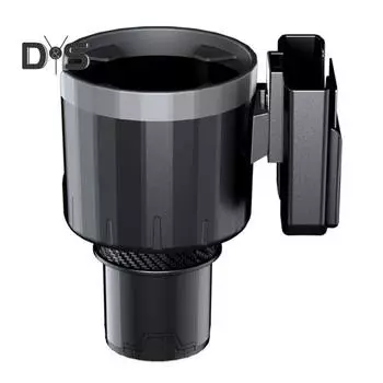 Регулируемый автомобильный подстаканник с поворотной док-станцией, многофункциональная универсальная подставка для напитков, подставка для автомобиля, легкая выдвижная база, поставка автомобиля чёрный