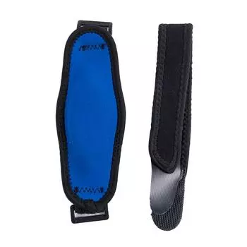 Регулируемый безопасный нейлоновый бандаж на локте, рукав, накладка для баскетбола, тенниса, защита от боли синий