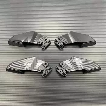 Регулируемый боковой спойлер из углеродного волокна с зеркалами заднего вида для Honda Kawasaki Suzuki BMW Yamaha