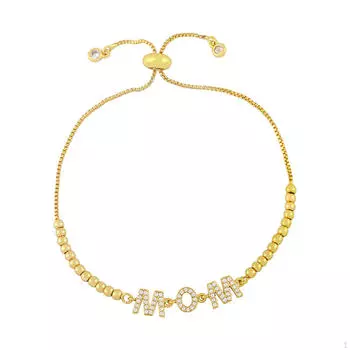 Регулируемый браслет-цепочка, подарок на день матери, повседневный элегантный подарок от сына для женщин и мам Mom