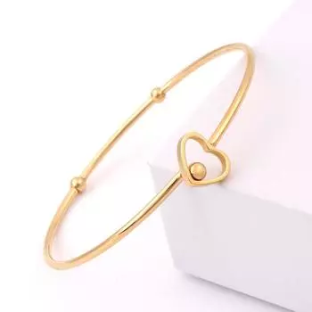 Регулируемый браслет из нержавеющей стали в стиле модного ручного круга