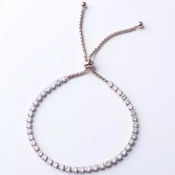 Регулируемый браслет из титановой стали, инкрустированный бриллиантами, полный сверла, персонализированный женский браслет