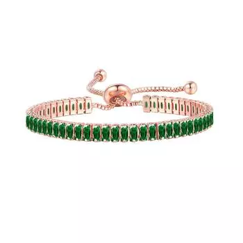 Регулируемый браслет на годовщину браслет с драгоценными камнями браслеты для подруги на день святого валентина разноцветный