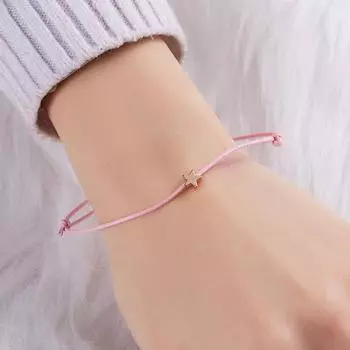 Регулируемый браслет ручной работы для женщин и девочек, нежная бабочка, любовь, Корона, звезда, кулон, браслет, ювелирные изделия, подарки as the picture