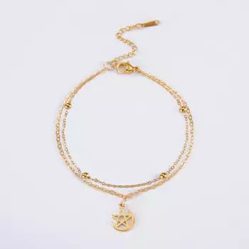 Регулируемый браслет с луной и звездами, модный тренд для женщин, ультранатуральные ювелирные изделия-талисманы