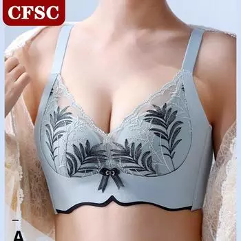 Регулируемый бюстгальтер Сенсационная внутренняя чашка Кружевное нижнее белье Непровисающий бюстгальтер 32/70AB