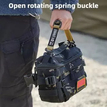 Регулируемый быстросъемный плечевой ремень для уличной сумки через плечо, износостойкий многофункциональный ремень с плотной посадкой чёрный/камуфляжный