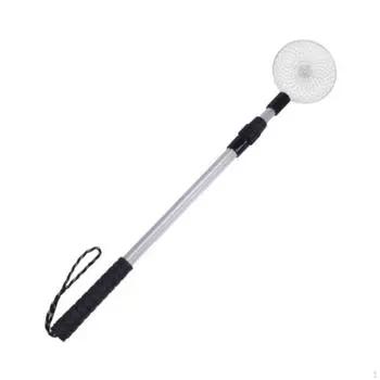 Регулируемый черпак для подледной рыбалки с ручкой из алюминиевого сплава, масштабируемый Scoop Dia 11cm