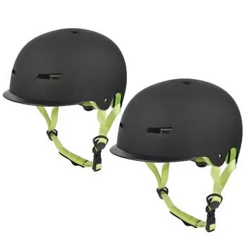 Регулируемый шлем для профессионального спорта на открытом воздухе для катания на роликах и скейтбординга Black M