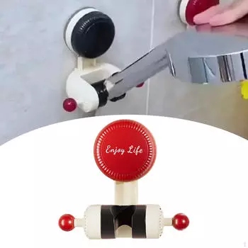 Регулируемый держатель для душевой лейки, ручной кронштейн на присоске, съемная душевая лейка, настенный красный