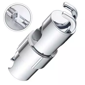 Регулируемый держатель для душевой лейки с 2 крючками, вращающийся держатель для ручной душевой лейки для 16-27 мм скользящего стержня, аксессуары для ванной комнаты