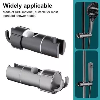 Регулируемый держатель для душевой лейки Yousheng, вращающийся на 360 градусов, простая установка, крепление для душевой лейки в ванной комнате 19-22mm чёрный