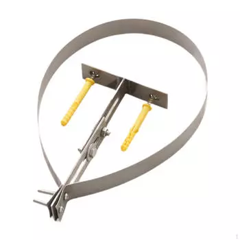 Регулируемый держатель для дымоходной трубы, фиксированный кронштейн для каминного оборудования серебряный