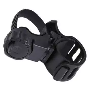 Регулируемый держатель для фонарика для езды на велосипеде на открытом воздухе с зажимом на голову чёрный