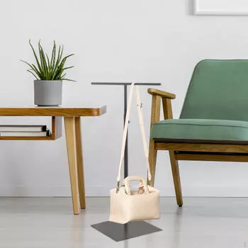 Регулируемый держатель для кошелька, отдельно стоящий органайзер для ожерелья, вешалка для сумок для столешницы чёрный