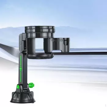 Регулируемый держатель для напитков с присоской для использования в автомобиле Short Green