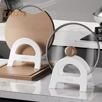 Регулируемый держатель для разделочной доски, подставка для крышки кастрюли, автоматическая регулировка ширины, многоцелевой держатель для разделочной доски на столешнице серый