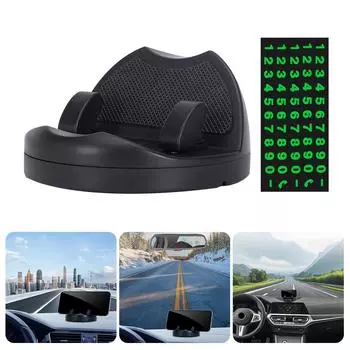 Регулируемый держатель для телефона с временным номерным знаком парковки, автомобильное крепление из АБС-пластика и силикона с временным номерным знаком парковки