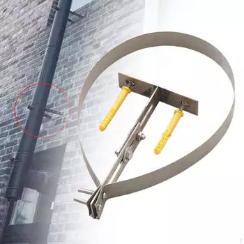 Регулируемый держатель для трубы дымохода 20 см, прочный кронштейн, аксессуар чёрный