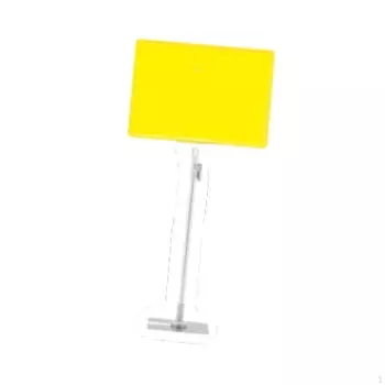 Регулируемый держатель для вывески, напольная подставка, многоразовый держатель для заметок, ценник для супермаркета жёлтый