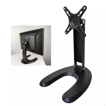 Регулируемый держатель монитора Крепление мониторов Компактная прочная вращающаяся на 360° настольная подставка Бесплатно 20.2cmx24cmx31.5cm