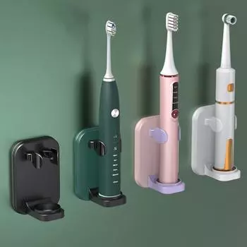 Регулируемый держатель зубной щетки и зубной пасты, настенный держатель для зубной щетки, держатель для зубной щетки в ванной, не оставляющий следов, органайзер для зубной щетки Pink
