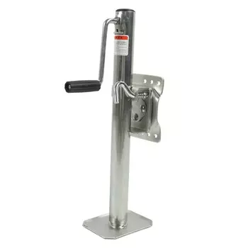 Регулируемый домкрат для прицепа весом 1200 фунтов с ручкой для вращения колес Поворотный домкрат для прицепа для квадроциклов UTV Прицепы для яхт Высота 580 мм?840 мм