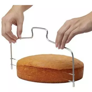 Регулируемый двойной резак для хлеба, прочный выравниватель, аксессуары для выпечки тортов из нержавеющей стали