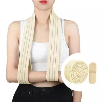 Регулируемый дышащий плечевой ремень для иммобилайзера, 1 шт., для сломанной руки телесный