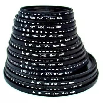 Регулируемый фильтр ND2-400 Аттенюатор Средний серый фильтр Фильтр средней плотности серого Фильтр для фотокамеры 55MM