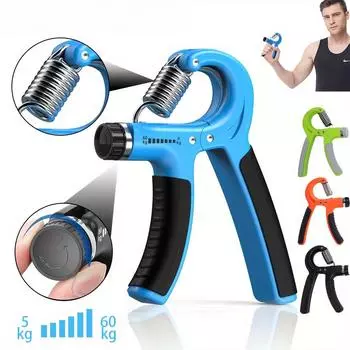 Регулируемый фитнес-гриппер типа R для тренировки силы мышц рук, тренажер для реабилитации запястья, фитнес-оборудование чёрный