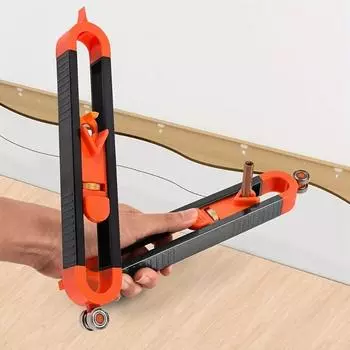 Регулируемый фиксирующий профиль Разметочная линейка Измерительный прибор для деревообработки Измерение нестандартных форм Gauge With Pen