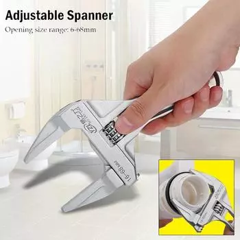 Регулируемый гаечный ключ 6-68 мм, универсальный гаечный ключ, бытовой гаечный ключ высокого качества, гаечный ключ